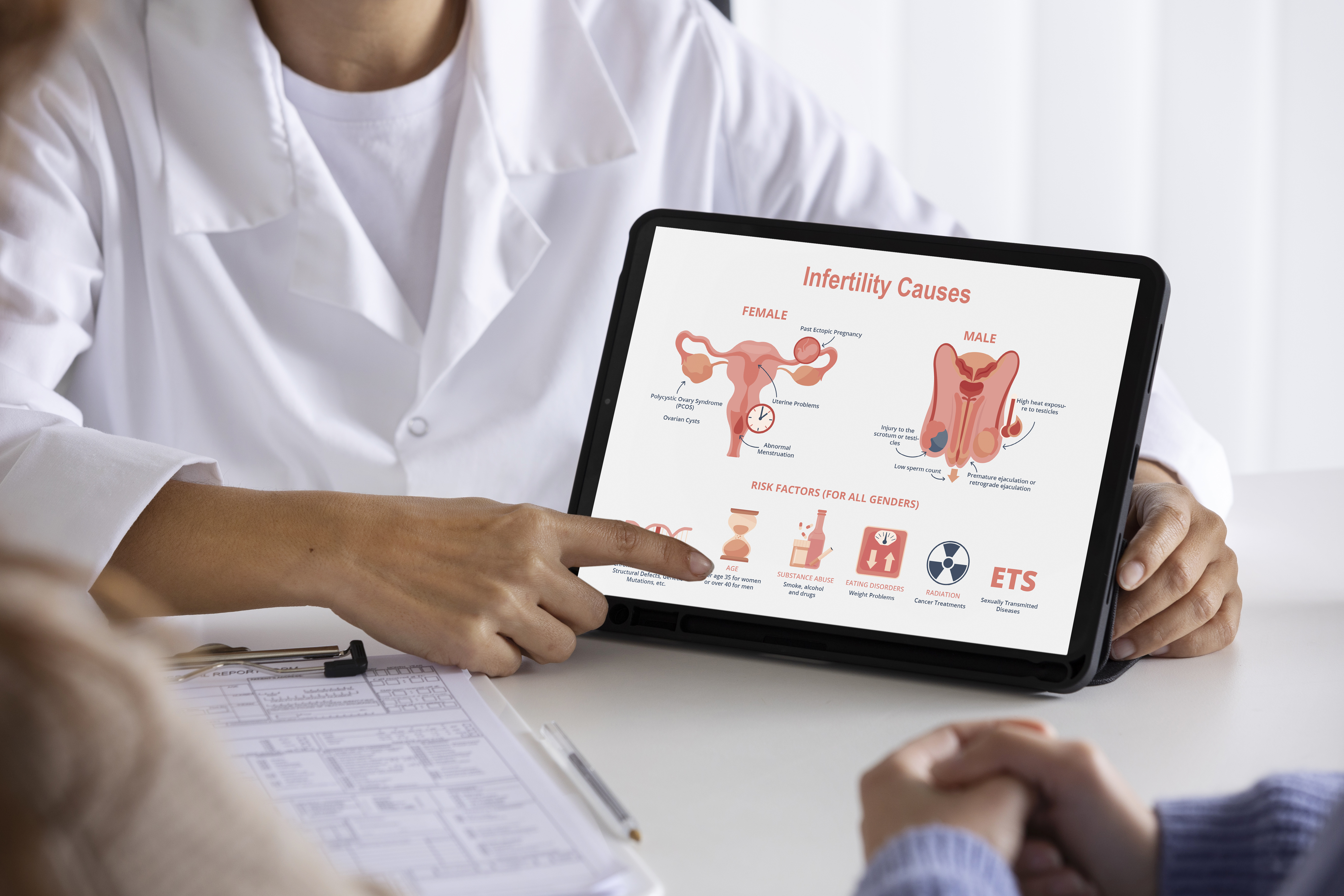 HSG test for fallopian tube blockage, uterus and fallopian tubes